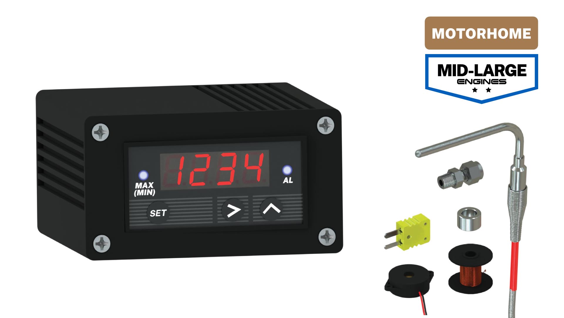 View of EGT Pyrometer Gauge Kits | The Sensor Connection
